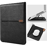 Nillkin Laptop Sleeve 13 inch (3-in-1), MacBook Sleeve with Adjustable Stand & Mouse Pad, 2 Stand Modes, 13 inch Laptop Case, MacBook Accessories, Slim for Samsung/Chromebook/HP 12-14'', Black Texture