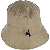 Adjustable Waterproof Bucket Rain Hat in Nylon, Easy to fold CL3056