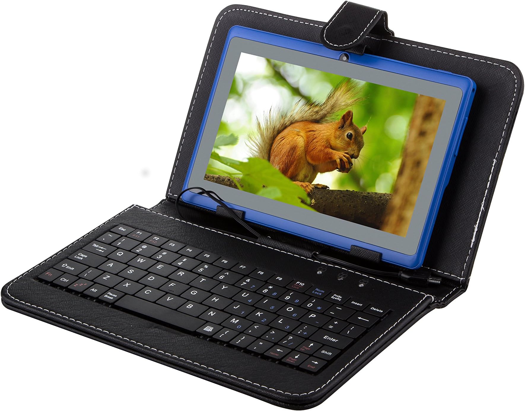 COLAPAD 7" A23 Google Android 4.4 OS 5 Point Capactive Touchscreen Tablet PC MID 512MB DDR 3 4GB Dual Core Dual Camera Bundle Keyboard Blue