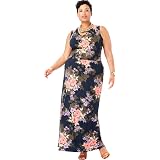 chinese dress ladies Jessica London Women's Plus Size Georgette Flyaway Maxi Dress