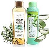 ANYELUZ Rosemary Shampoo and Aloe Conditioner Set, Volume and Hydration for your Hair, with Hyaluronic, Argan Oil and Rosemary, Moisturizes and Enhances Shine