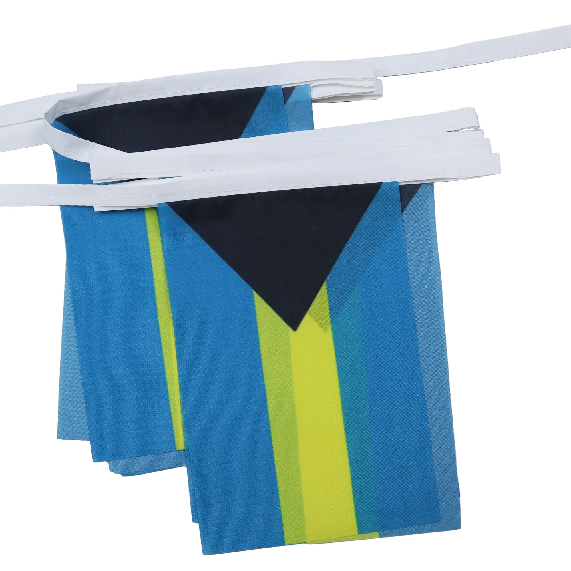 AZ FLAG - Bahamas Bunting Flag - 40 Ft Garland with 20 Bahamian Flags 18'' x 12'' - 100% Polyester String Pennant - 12 meters