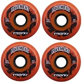 TronX Outdoor Asphalt Pavement 85A Inline Roller Hockey Wheels 4 Pack | 59mm, 68mm, 72mm, 76mm, 80mm Sizes Hi-Lo