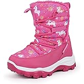 FANTURE Winter Snow Boots for Boy and Girl Outdoor with Fur Lined(Toddler/Little Kids)