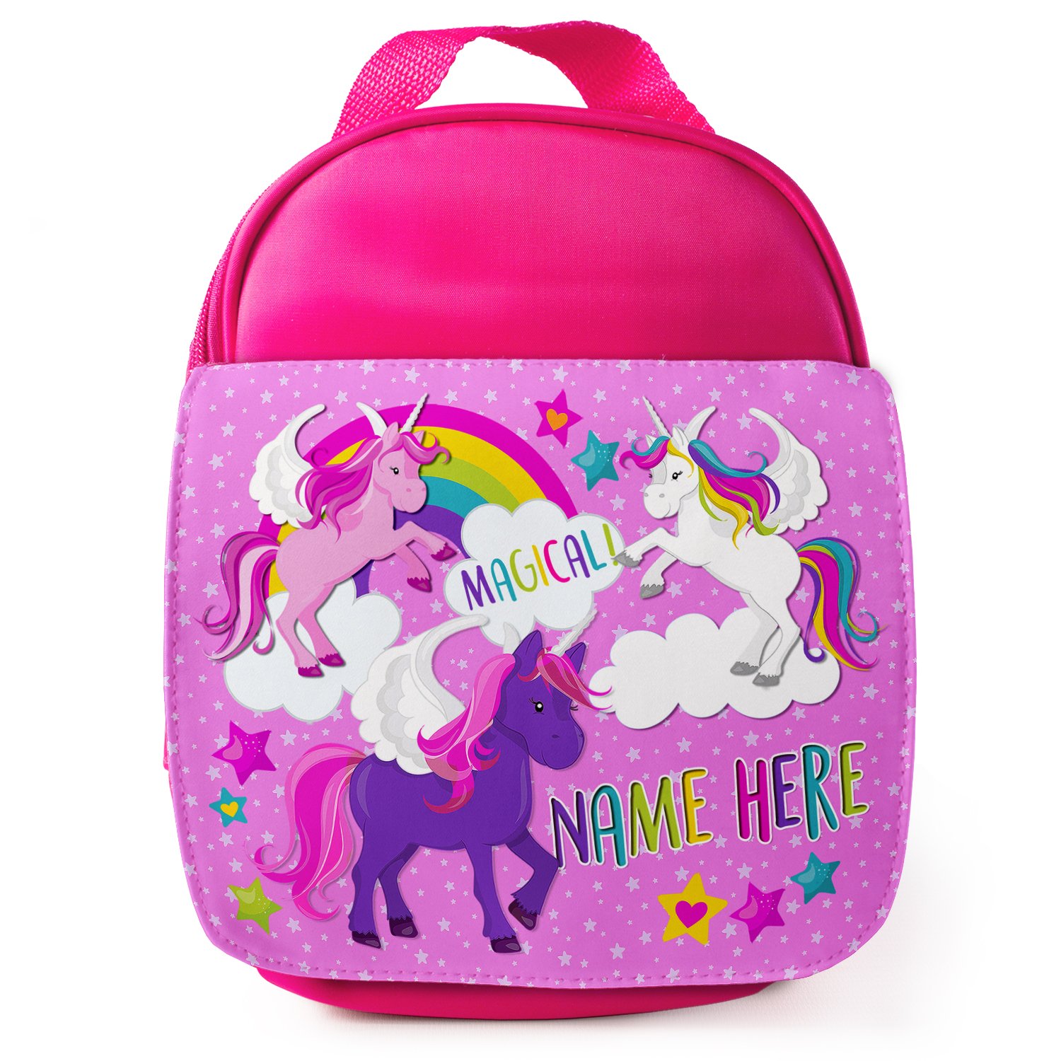 KRAFTYGIFTS Personalised School Lunch Bag Unicorn Pink Girls Insulated ADD NAME EC011 Buy