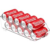 Simple Houseware Soda Can Organizer Dispenser for Refrigerator/Pantry | Clear