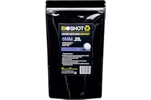 Bioshot Biodegradable Airsoft BBS .28g Super Slick Polish - Seamless Competition Match Grade for All 6mm Airsoft Guns and Accessories (4500 Rounds, White) by Bioshot