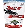Tomcat Mouse Killer Refillable Station for Indoor Use - Child Resistant, 32 Baits (Pack of 4 stations)