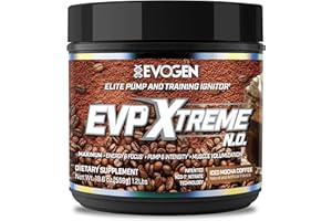 Evogen EVP Xtreme NO - Pre Workout Powder for Men & Women | Sugar Free Preworkout with Beta Alanine, Creatine, and Caffeine for Energy & Pump | Iced Mocha Coffee | 40 Servings