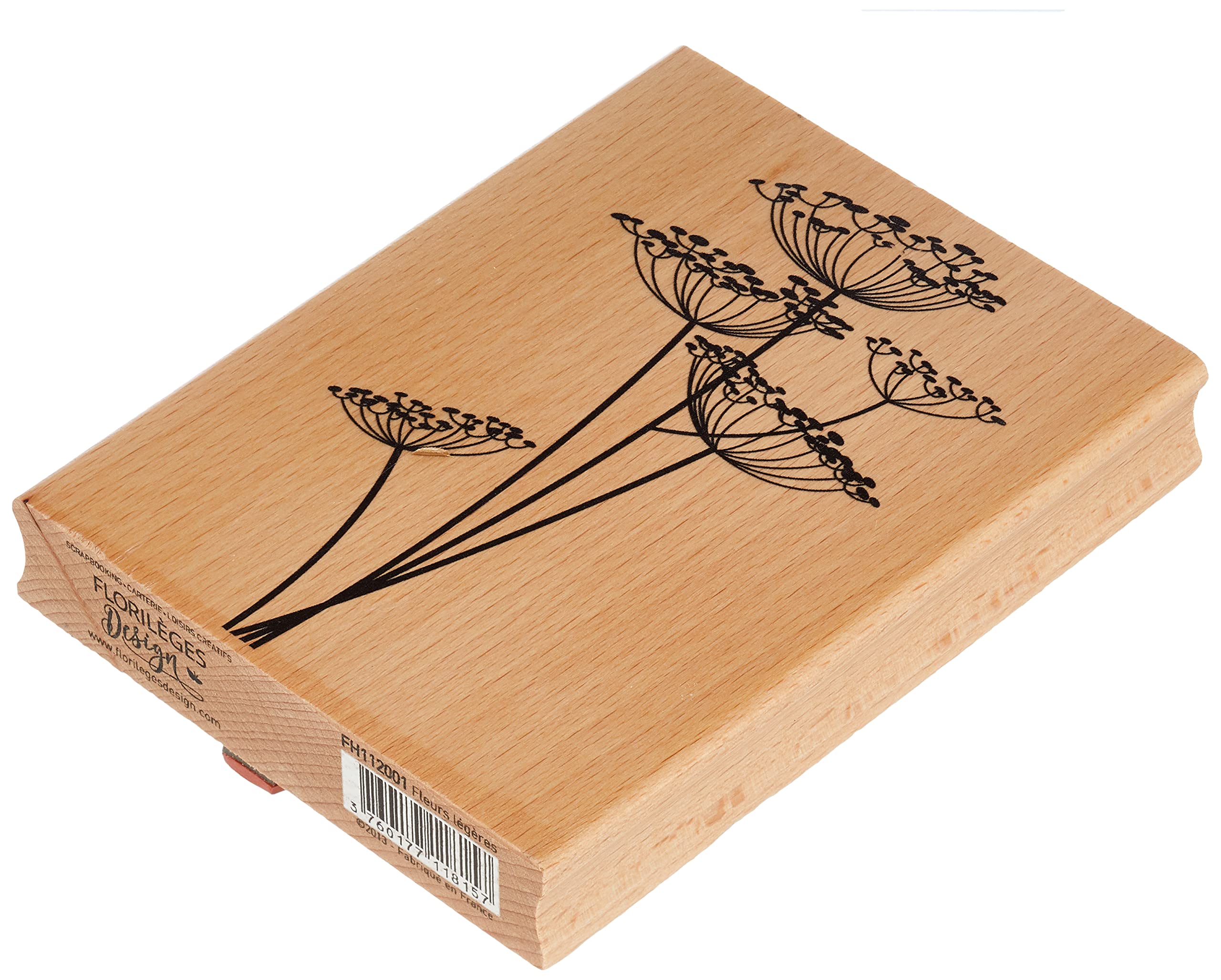 Florilèges fh112001 Stamp Scrapbook Flowers Design Light Beige 13 x 10 x 2,5 cm