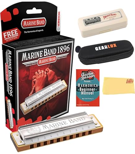 Amazon.com: Hohner 1896BX Marine Band Harmonic, Key of High G