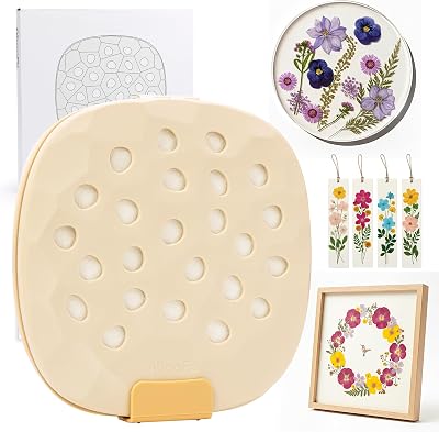 Aboofx Large Microwave Flower Press 9x9 inch Quick Drying Kit