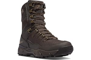 Danner Vital 8” Waterproof Hunting Boots for Men Insulated with 400g Thinsulate Ultra, Leather & Textile Upper, Comfort Footbed & Traction Outsole