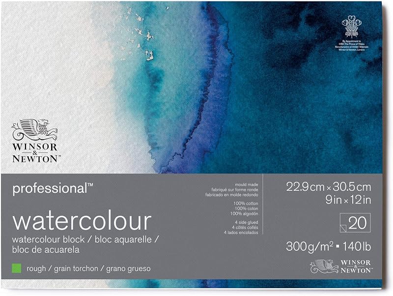 Winsor & Newton Watercolour Paper 100% Cotton 300 g/m² 22.9x30.5 cm Pad