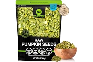 NUT CRAVINGS - Raw Pumpkin Seeds Pepitas, Unsalted, Shelled, (16oz - 1 LB) Bulk Nuts Packed Fresh in Resealable Bag - Kosher Healthy Snack, Food Assortments Ideal for Trail Mixed Nuts