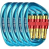 XINDA Screwgate Locking Carabiner Clip - Professional Rock Climbing Carabiner Screw Lock,Heavy Duty Carabiners for Climbing,Mountaineer,Hammock,Camping,Outdoor Equipment