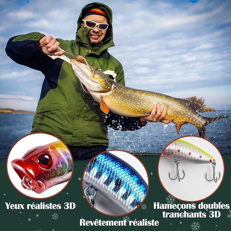 Calendrier de l'Avent Peche 2026 pour Hommes & Ados - 77 PCS Cadeau de Noël