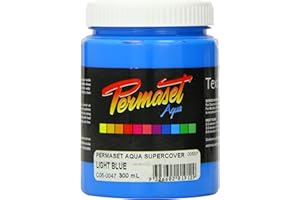 Permaset Aqua Fabric Supercover Screenprinting Inks - Light Blue - 300 mL