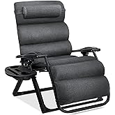 Best Choice Products Oversized Zero Gravity Chair, Folding Outdoor Patio Recliner, XL Anti Gravity Lounger w/Removable Cushio