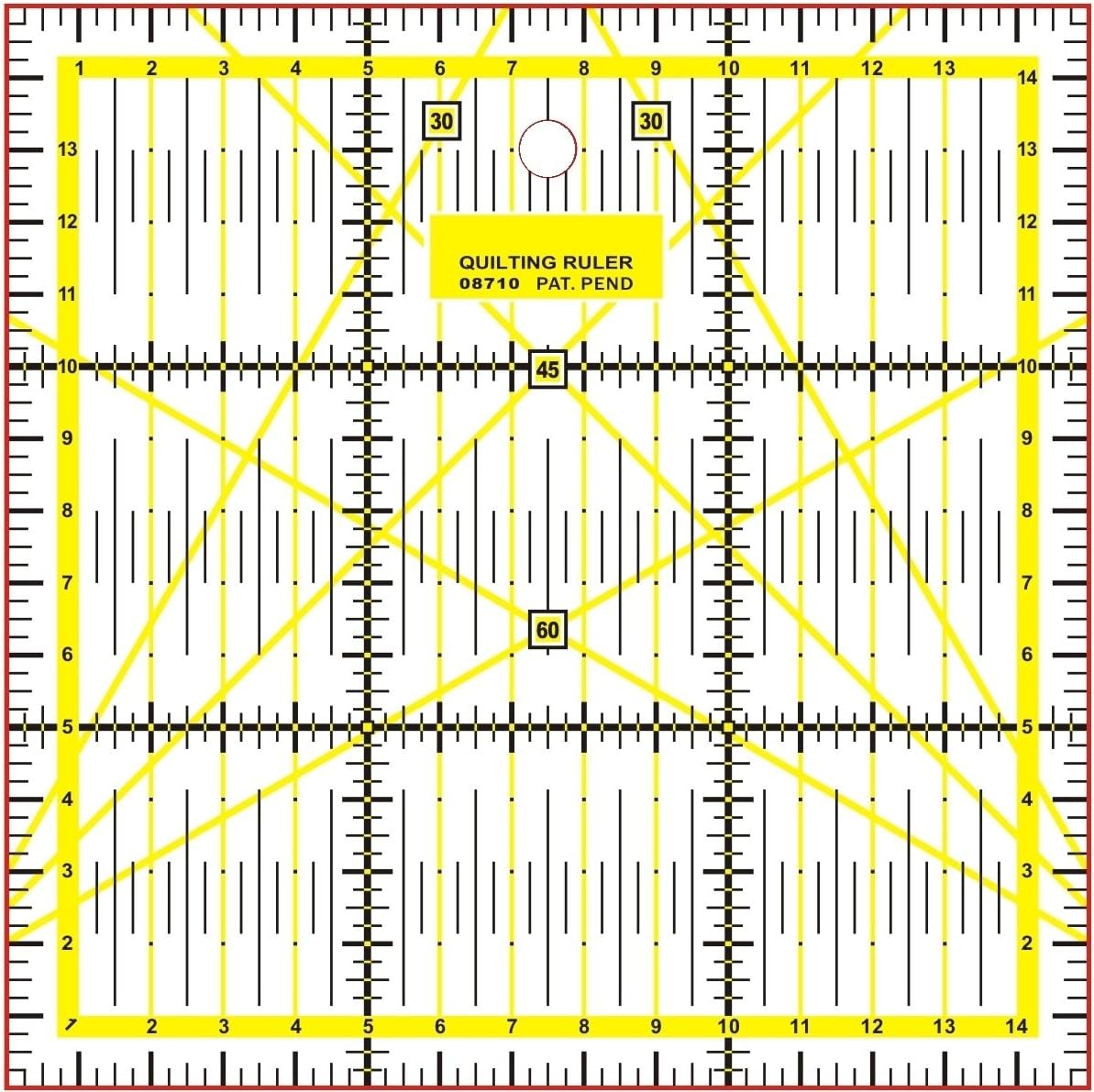 Quilting Patchwork Ruler Craft Square/Rectangle Imperial/Metric