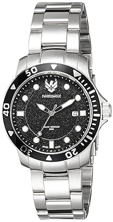 Swiss Eagle Analog Black Dial Womens Watch-SE-6004-11