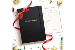 THE BREAD JOURNAL Bakers Recipe Book to Write in Your Own Recipes & Record Details - Bread Making Recipe Journal for Own Recipes - Gifts for Bread Bakers - Soft Vegan Leather Recipe Book - 128 Pages - Gold