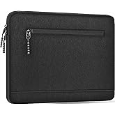 Laptop Sleeve Case 15.6 Inch, Shockproof Protective Computer Cover with Front Pocket, Water Resistant Durable Laptop Carrying Bag Compatible for Lenovo, HP, Dell, Asus Notebook, Black