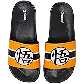 Dragon Ball Z Mens' Slippers, Size Extra-Large 13/14 Orange