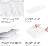 Homsorout Drawer Organisers 18 Pack Foldable Storage Boxes White Cubes Clothing view 7