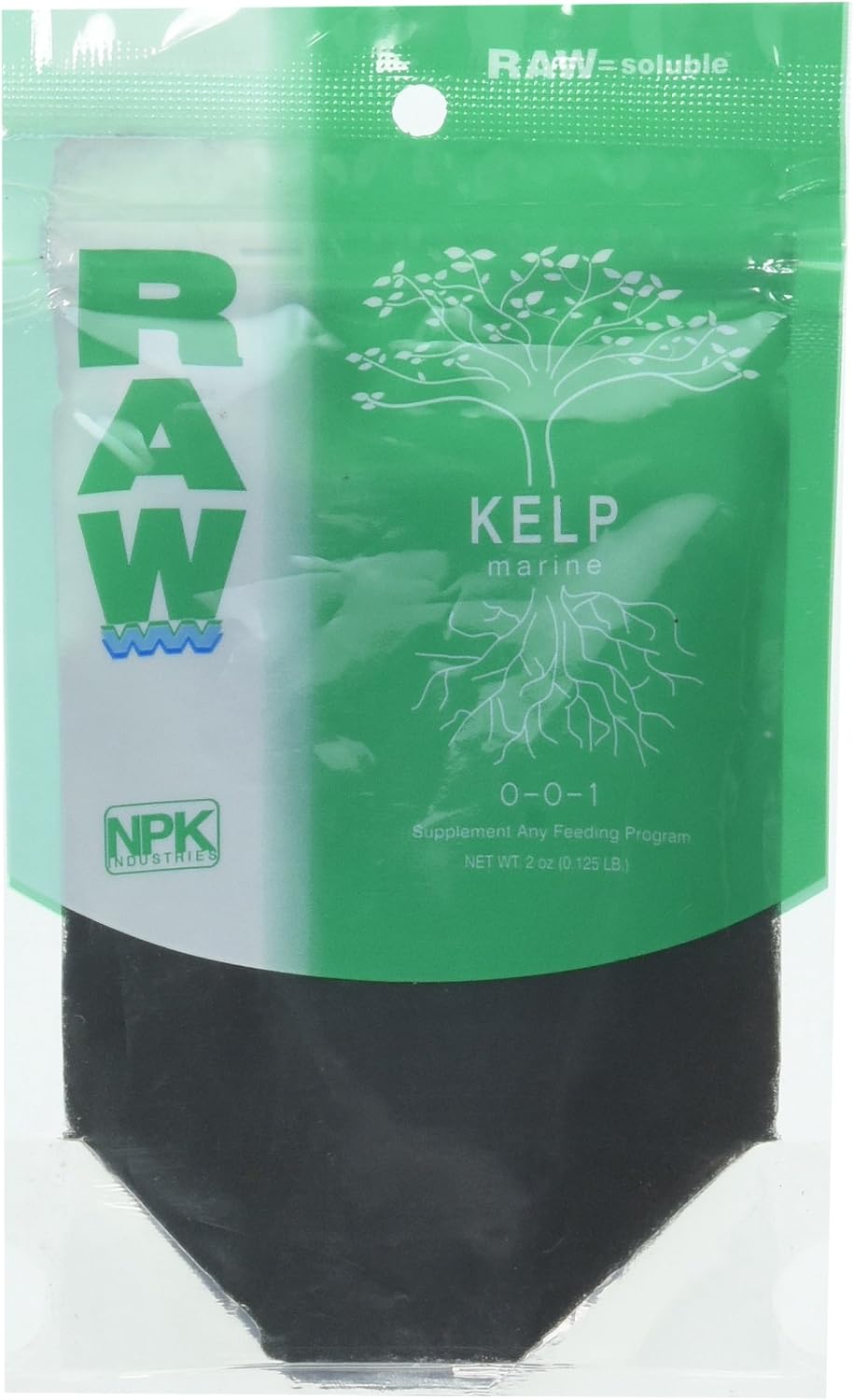 RAW Kelp Marine Water-Soluble Plant Growth Booster Fertilizer for Root Development and Plant Growth 2oz, 2 oz