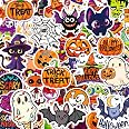 100PCS Halloween Sticker Pack For Kids - Spooky Bats, Pumpkins, Ghosts & More, Waterproof PVC