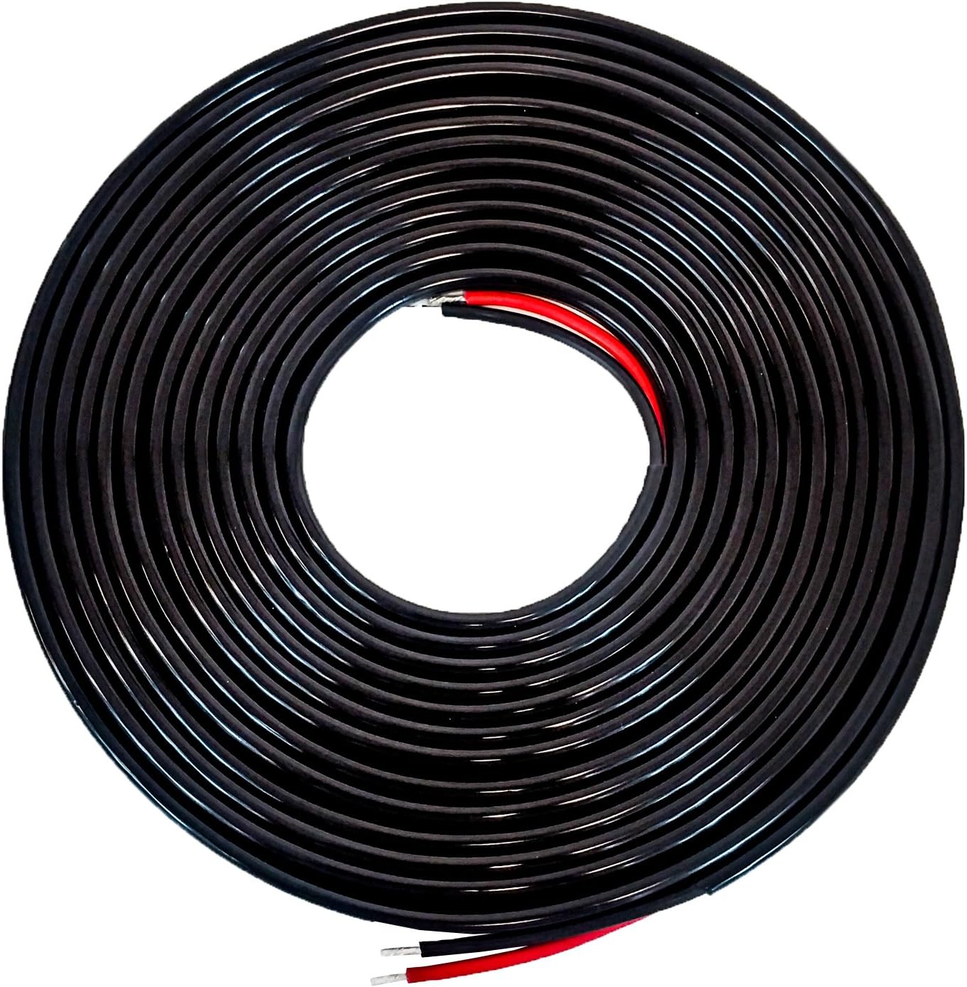 14 AWG 20 ft OZ-USA 2 Wire 12v 24v cable car truck marine boat light led bar electrical wiring industrial: Automotive