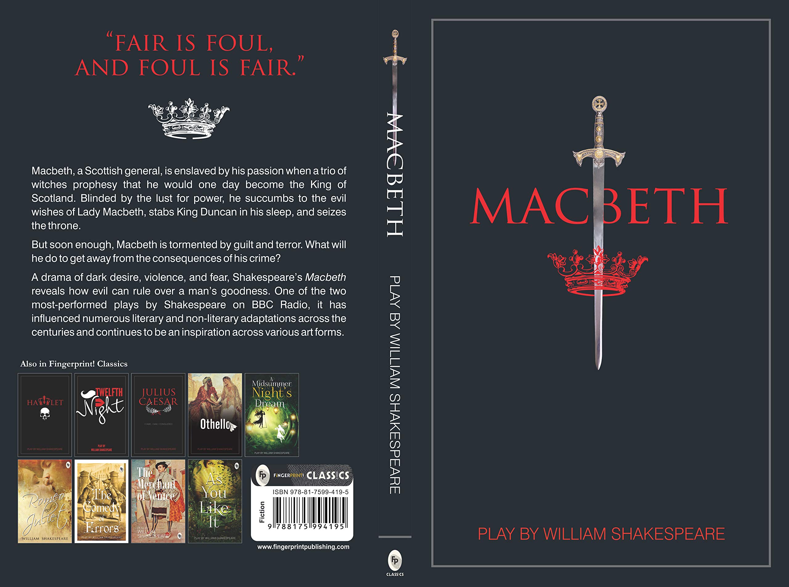Macbeth Macbeth Macbeth Paperback Kindle Audible Audiobook Mass Market Paperback Hardcover Audio CD