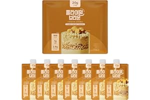 Flimeal Brown 17Grains Protein Shake, 20g Protein, Low Sugar, Keto-Friendly Meal Replacement Shake, 1.59oz, 7packs, With Crunchy Protein balls