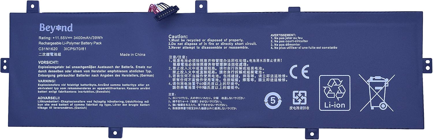 Beyond replacement battery for ASUS C31N1620 ASUS ZenBook UX430 UX430U UX430UA UX430UQ UX430UN Series, ASUS PRO PU404 PU404UF - Image 3