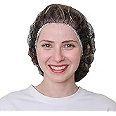 SAFEKO Unisex Polypropylene Bouffant Caps [100 | 1000 | BLACK | WHITE | BLUE | RED |ORANGE | GREEN | 21" | 24" | 28"]