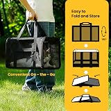 Conlun Soft-Sided Dog Carrier Bag 51x31x31 cm Up to 9 kg Black view 7