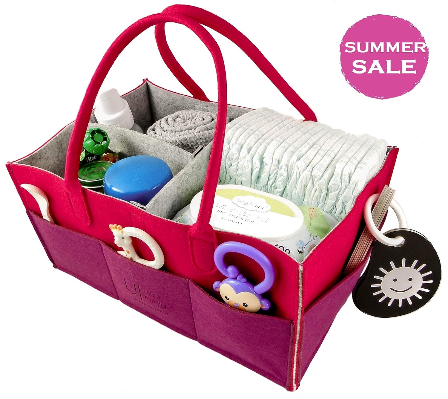 diaper basket for changing table