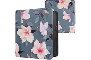 kwmobile Case Compatible with Kobo Libra 2 Case - eReader Cover - Fuchsia White/Pink/Violet