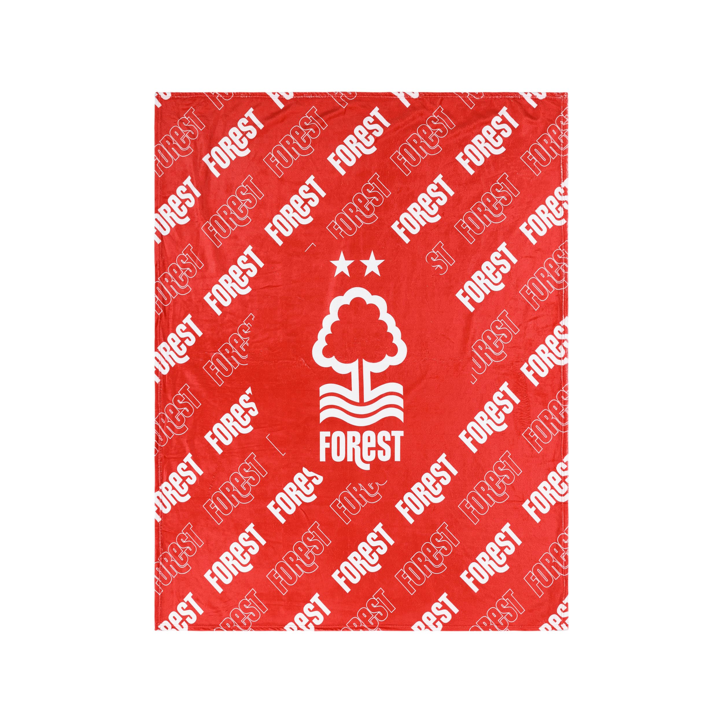 FOCO Officially Licensed Nottingham Forest FC Football Supreme Slumber Plush Throw Blanket