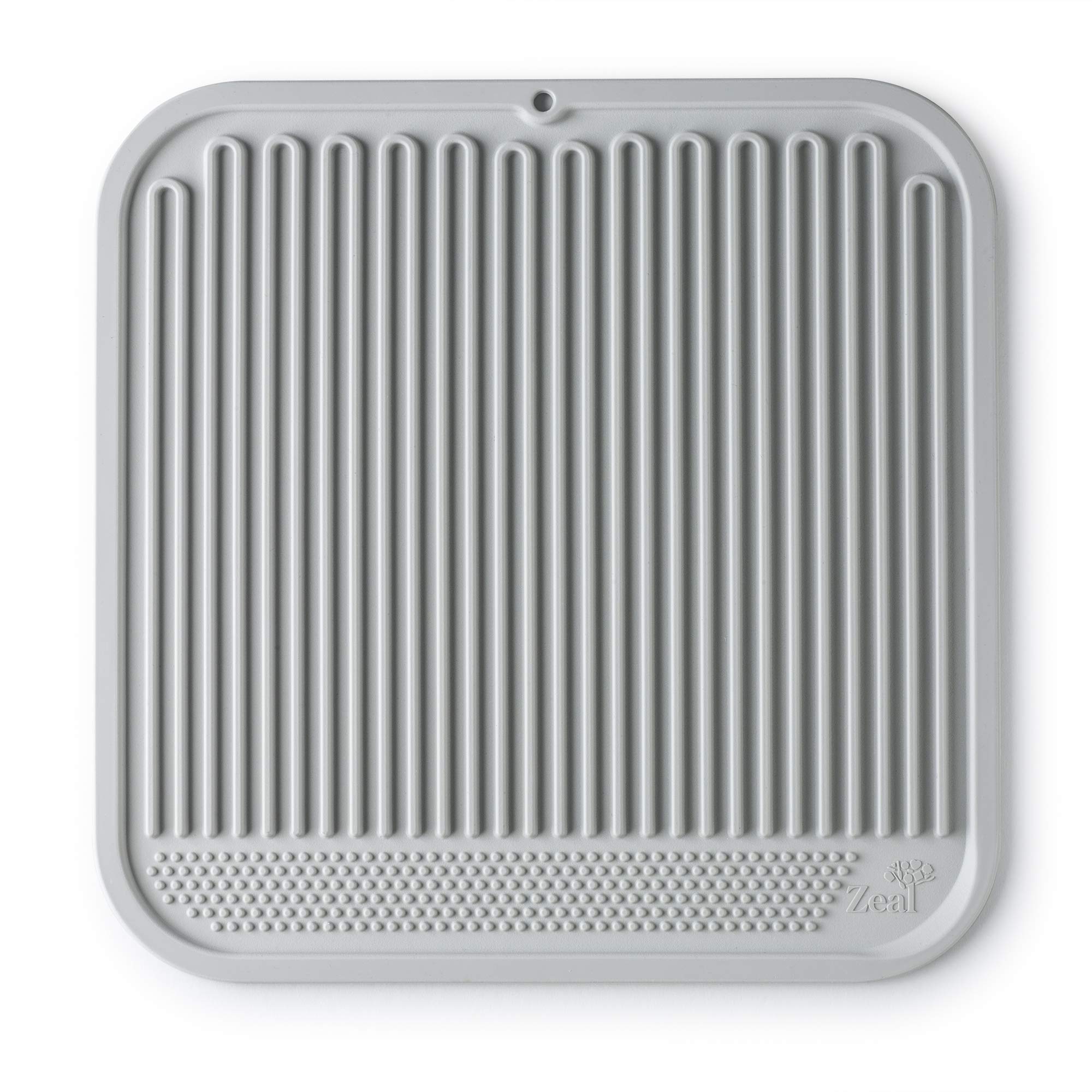 Zeal Silicone Easy Clean, Kitchen Draining Board Mat, French Grey, 31 cm, one size