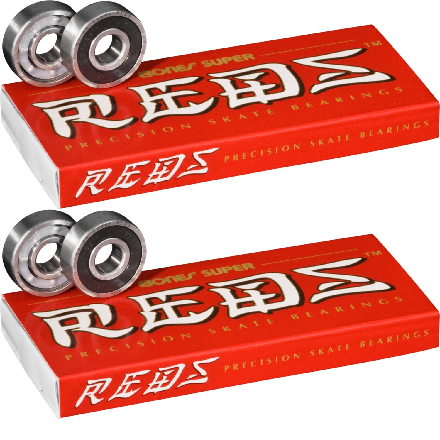 Bones Super Reds Bearings Quantity 16 Pack Size 8mm Skate