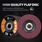SATC 125mm Flap Discs 10 Pack T27 120 Grit 22.23mm Arbor Aluminum Oxide view 4
