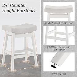 Cozyman Bar Stools Set of 4, Barstools with Sturdy