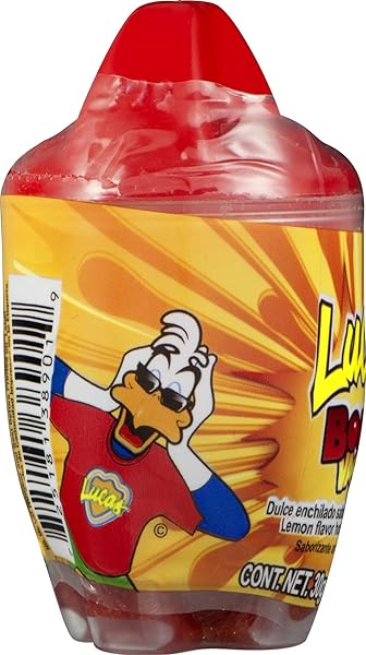 LUCAS BOM VASO, HOT CANDY WITH CHEWING GUM, LEMON, 1.06 OUNCE
