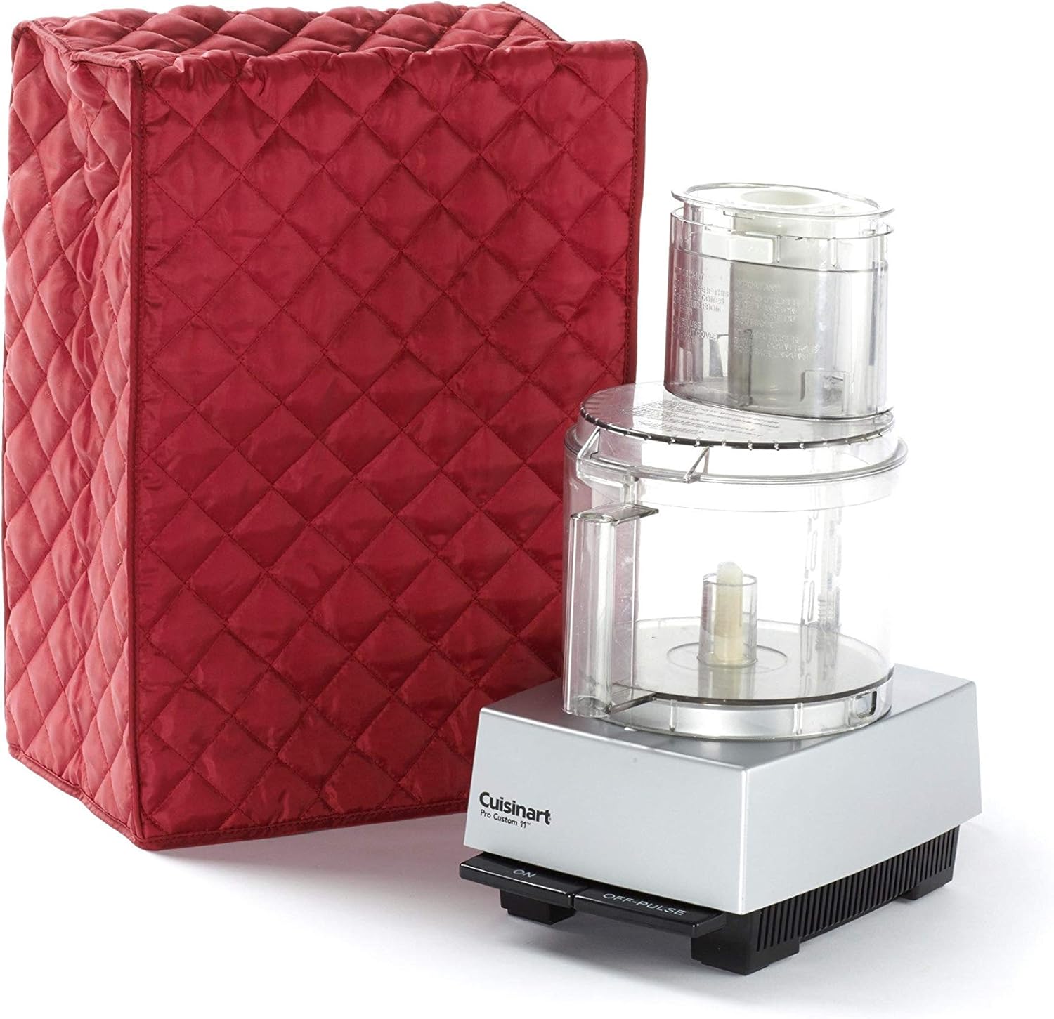 Covermates Keepsakes – Food Processor Cover – Dust Protection - Stain Resistant - Washable – Appliance Cover - Red