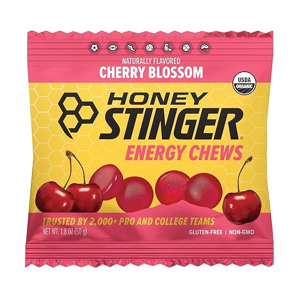 HONEY STINGER ORGANIC CHERRY BLOSSOM CHEW, 1.8 OZ