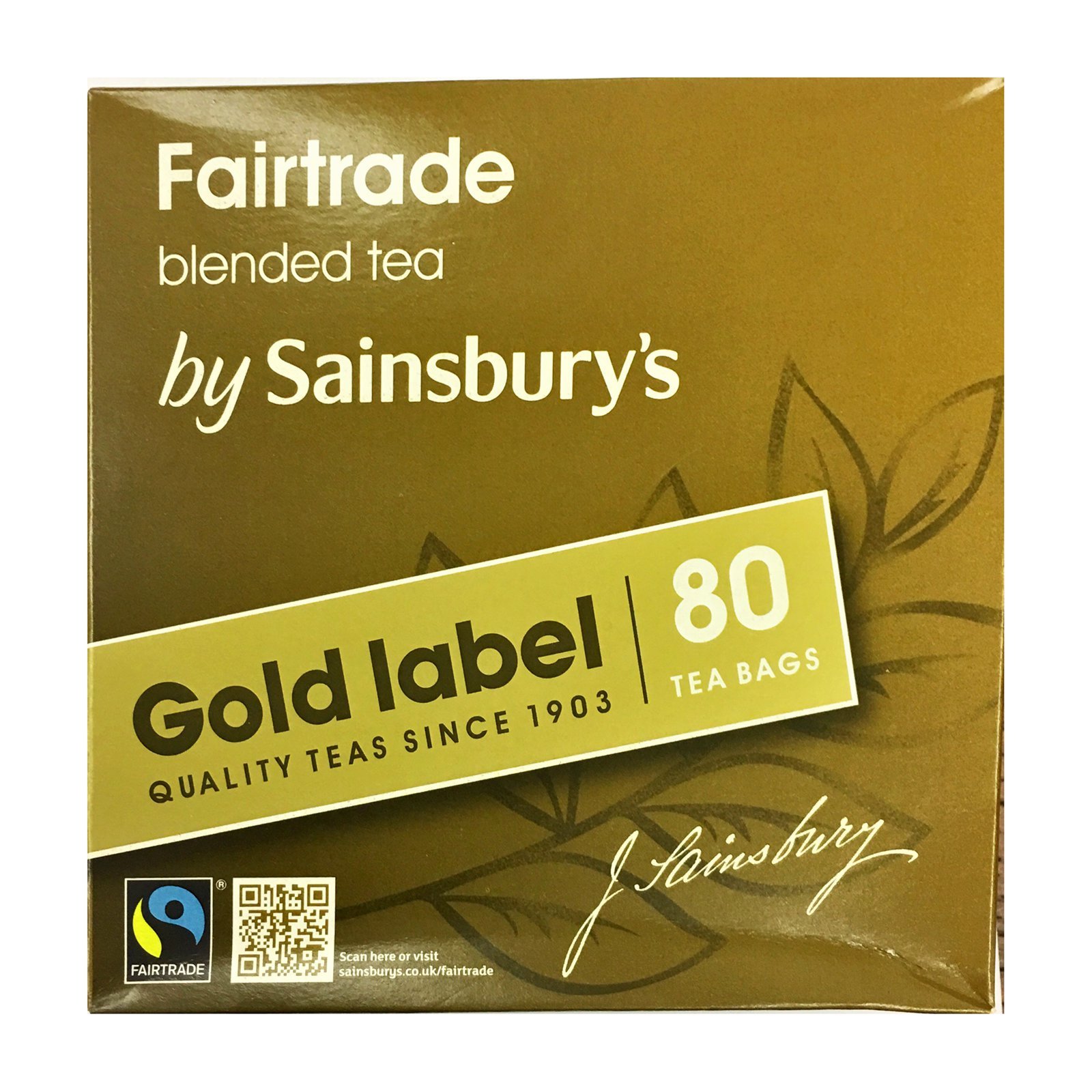 Sainsbury's Red Label Back Tea 160 Teabags Fairtrade