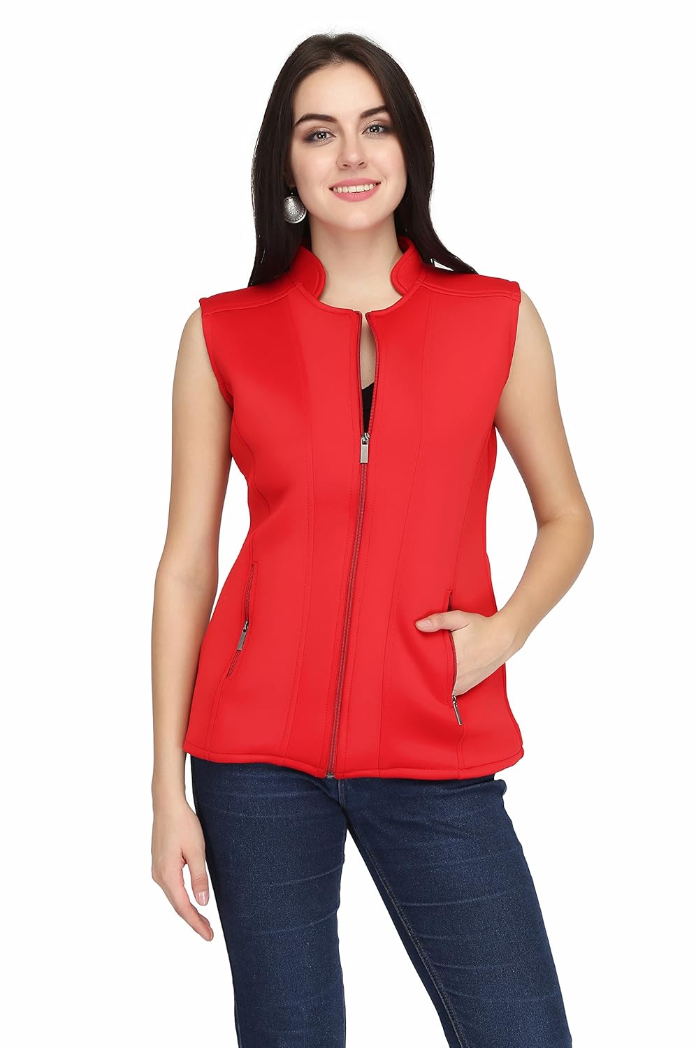 high hill spandex sleeveless jacket for women