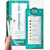 Diagnox Health Hydration Test Strips, Specific Gravity Urine Test Strips to Track Hydration Levels, Instant Results in 45 Seconds, Individually Wrapped Dehydration Testing Kit, 30 Tests